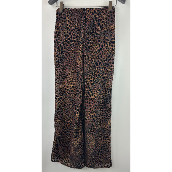 Camila Coelho Revolve Ivanna Pant Animal Leopard Print Burnout Sheer Small Tall - Picture 13 of 16